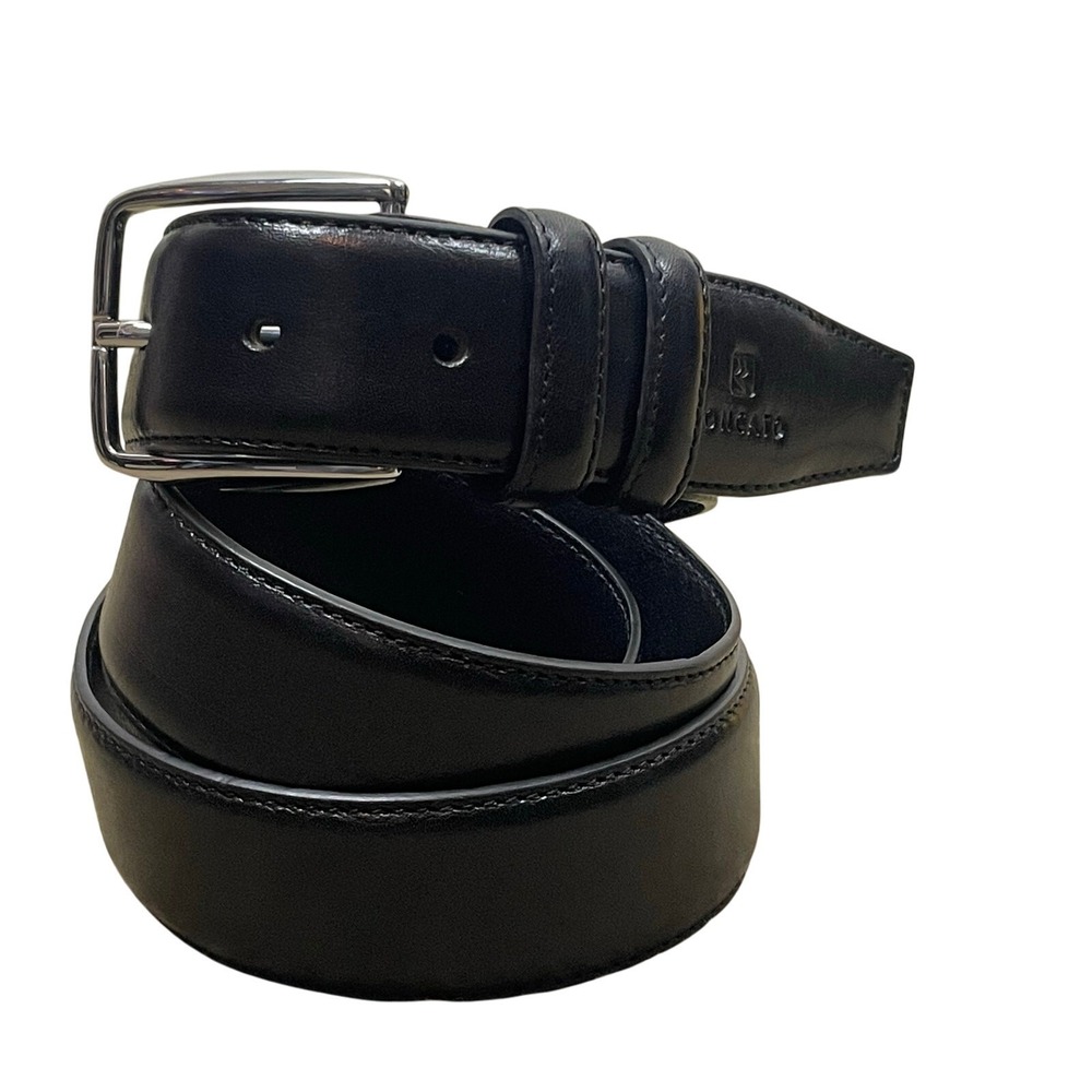 Roncato Vera Pelle‎ Italian Leather Belt Black Size 41"-45" Minimalist